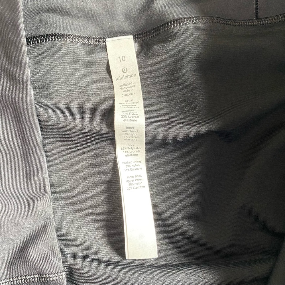 NWT Sz 10 Lululemon Speed Up HR 2.5” ICMI/Black - Picture 7 of 10